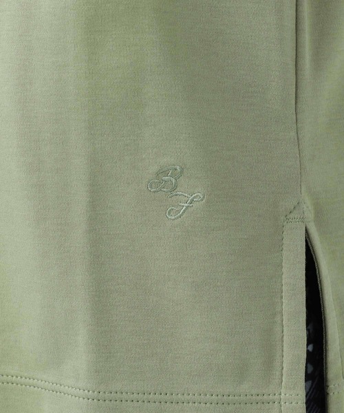 BAYFLOW(ベイフロー)の「シルケットクルーネックTシャツ(Tシャツ/カットソー・レディース・ベビーピンク/ブラック/カーキ/オフホワイト/ベージュ/ブルー/マスタード・MEDIUM/SMALL)」の8枚目の写真