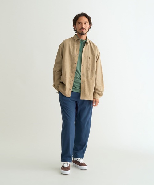 NANGA（ナンガ）の「DotAir COMFY L/S SHIRT/ドットエアコンフィーロングスリーブシャツ（シャツ/ブラウス・メンズ・ブラック/ベージュ/カーキ/ブラック系その他・M/XL/L/S）」の7枚目の写真