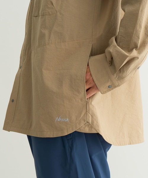 NANGA（ナンガ）の「DotAir COMFY L/S SHIRT/ドットエアコンフィーロングスリーブシャツ（シャツ/ブラウス・メンズ・ブラック/ベージュ/カーキ/ブラック系その他・M/XL/L/S）」の12枚目の写真