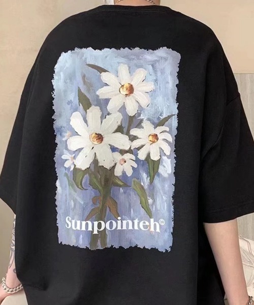 NOWLE（ノウル）の「【NOWLE】花柄 グラフィック フロント プリント 半袖 Tシャツ（Tシャツ/カットソー・メンズ・ホワイト/ブラック/グレー・MEDIUM/LARGE/X-LARGE）」の13枚目の写真