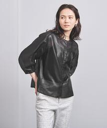 UNITED ARROWS | TA/P ノーカラー シアー ブラウス(シャツ/ブラウス)