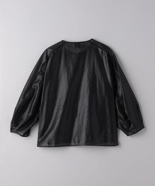 UNITED ARROWS(ユナイテッドアローズ)の「TA/P ノーカラー シアー ブラウス(シャツ/ブラウス・レディース・ブラック/オフホワイト・FREE)」の13枚目の写真