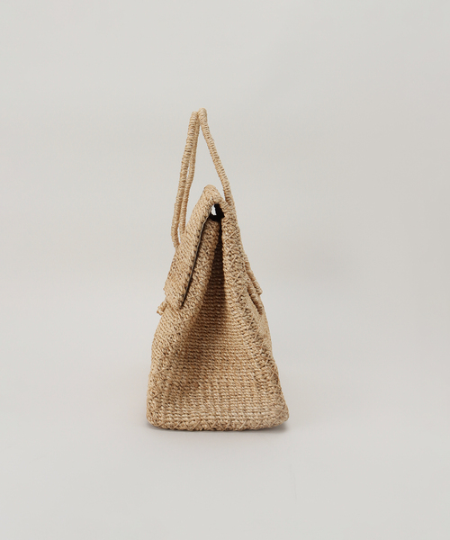 Spick & Span（スピックアンドスパン）の「【KIS DESIGN/キッツ デザイン】 Abaca Boston Bag M（かごバッグ・レディース・ベージュ・FREE）」の10枚目の写真