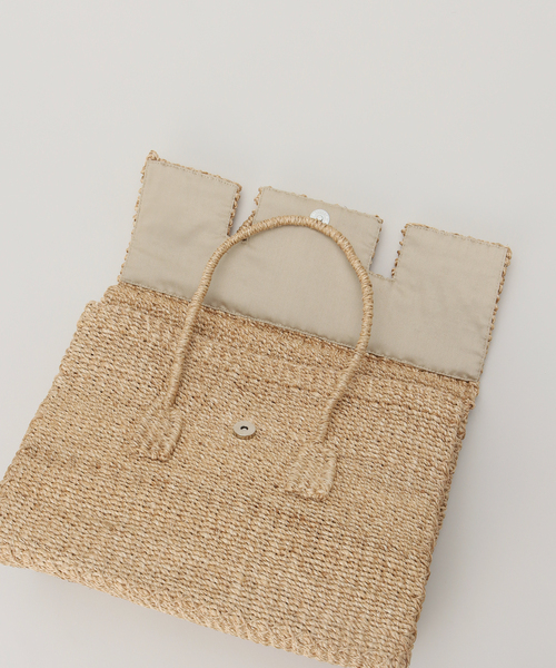 Spick & Span（スピックアンドスパン）の「【KIS DESIGN/キッツ デザイン】 Abaca Boston Bag M（かごバッグ・レディース・ベージュ・FREE）」の3枚目の写真