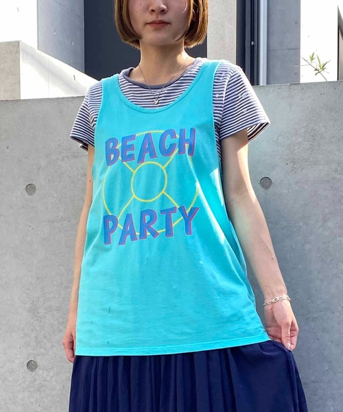 NANEA（ナネア）の「ロゴプリントタンクトップ（タンクトップ・レディース・ミント/ラベンダー・ﾌﾘ-）」の12枚目の写真