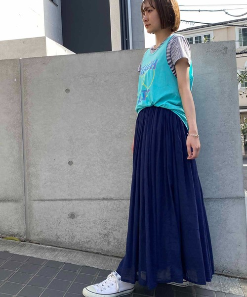 NANEA（ナネア）の「ロゴプリントタンクトップ（タンクトップ・レディース・ミント/ラベンダー・ﾌﾘ-）」の16枚目の写真