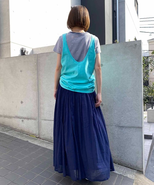 NANEA（ナネア）の「ロゴプリントタンクトップ（タンクトップ・レディース・ミント/ラベンダー・ﾌﾘ-）」の17枚目の写真