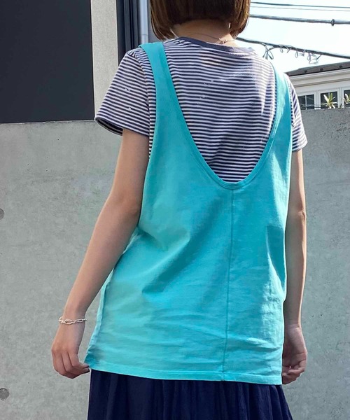 NANEA（ナネア）の「ロゴプリントタンクトップ（タンクトップ・レディース・ミント/ラベンダー・ﾌﾘ-）」の19枚目の写真