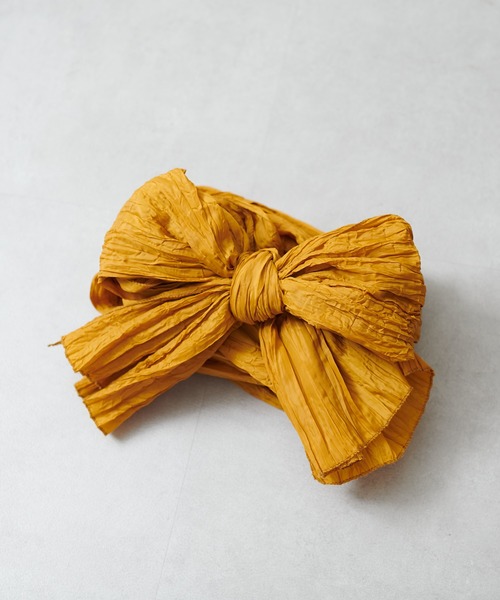 natural couture(ナチュラルクチュール)の「しわ兵児帯(和装小物・レディース・ネイビー/グリーン/ラベンダー/サーモンピンク/パープル系その他/イエロー系その他・FREE)」の5枚目の写真