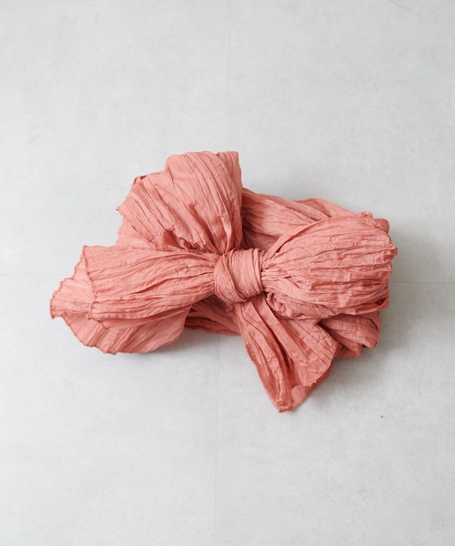 natural couture(ナチュラルクチュール)の「しわ兵児帯(和装小物・レディース・ネイビー/グリーン/ラベンダー/サーモンピンク/パープル系その他/イエロー系その他・FREE)」の6枚目の写真