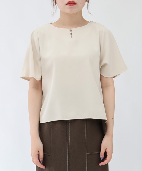 TRUDEA(トルディア)の「ランダムパール使いブラウス(シャツ/ブラウス・レディース・ベージュ/ホワイト/ラベンダー・MEDIUM/LARGE/SMALL)」の17枚目の写真