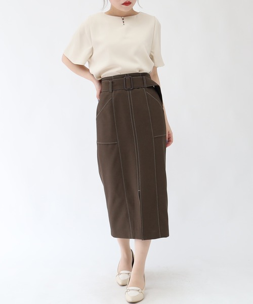 TRUDEA(トルディア)の「ランダムパール使いブラウス(シャツ/ブラウス・レディース・ベージュ/ホワイト/ラベンダー・MEDIUM/LARGE/SMALL)」の10枚目の写真