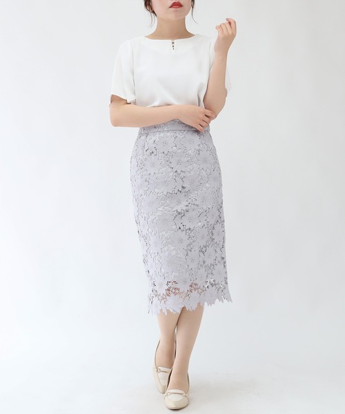 TRUDEA(トルディア)の「ランダムパール使いブラウス(シャツ/ブラウス・レディース・ベージュ/ホワイト/ラベンダー・MEDIUM/LARGE/SMALL)」の6枚目の写真