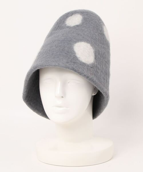 チャイハネ(チャイハネ)の「【チャイハネ】サウナドットフェルトハット(ハット・レディース・グレー/レッド/グリーン・FREE)」の2枚目の写真