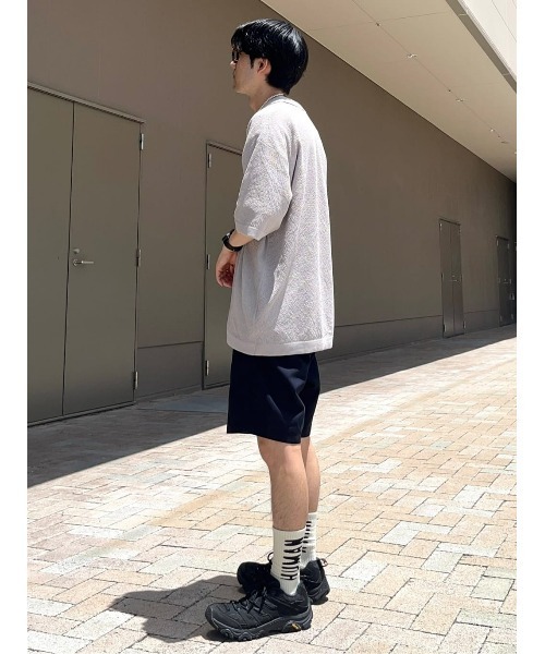Right-on（ライトオン）の「PLUS ONE(プラスワン)ニットポロシャツ（ポロシャツ・メンズ・ブラック/ライトベージュ・M/L/XL）」の14枚目の写真
