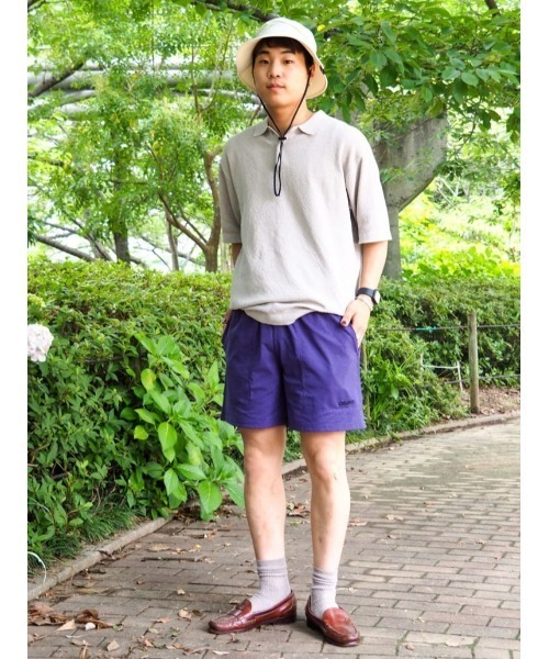 Right-on（ライトオン）の「PLUS ONE(プラスワン)ニットポロシャツ（ポロシャツ・メンズ・ブラック/ライトベージュ・M/L/XL）」の15枚目の写真
