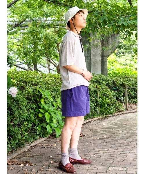 Right-on（ライトオン）の「PLUS ONE(プラスワン)ニットポロシャツ（ポロシャツ・メンズ・ブラック/ライトベージュ・M/L/XL）」の16枚目の写真