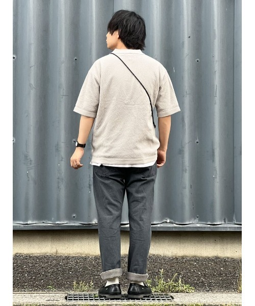 24SS time is onタイムイズオン LINKS ニット ポロ シャツ A.PRESSE - アプレッセ24SS ポロシャツCotton Knit L/S Polo