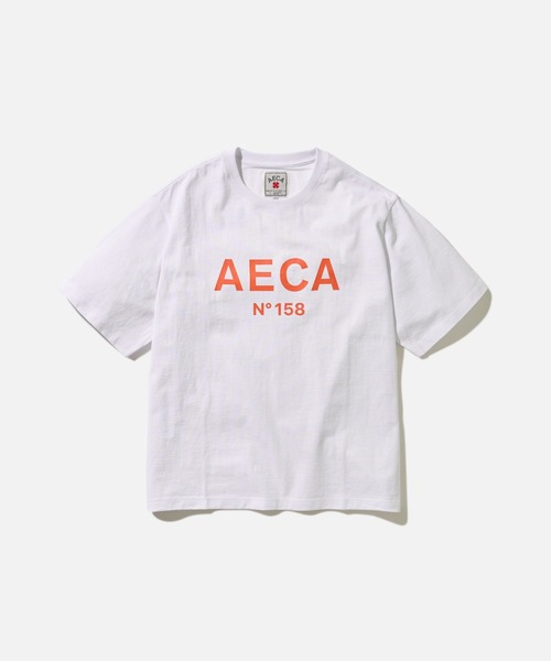 AECA(エイカ)の「AECA BIG LOGO TEE(Tシャツ/カットソー・メンズ・グリーン/マスタード/ラベンダー/オレンジ/ネイビー/ブラック・MEDIUM/LARGE)」の6枚目の写真