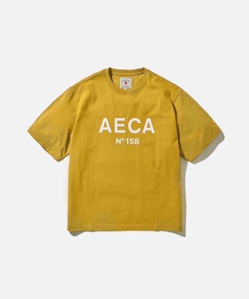 AECA(エイカ)の「AECA BIG LOGO TEE(Tシャツ/カットソー・メンズ・グリーン/マスタード/ラベンダー/オレンジ/ネイビー/ブラック・MEDIUM/LARGE)」の5枚目の写真