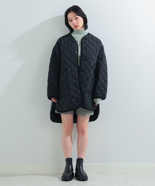 Ray BEAMS（レイビームス）の「GYMPHLEX / キルト ダウン コート（ダウンジャケット/コート・レディース・ブラック/ナチュラル・12/14）」の11枚目の写真