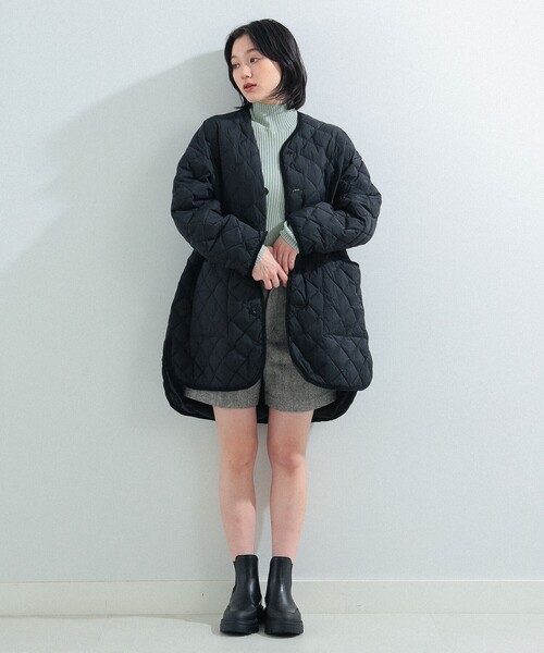 Ray BEAMS（レイビームス）の「GYMPHLEX / キルト ダウン コート（ダウンジャケット/コート・レディース・ブラック/ナチュラル・12/14）」の15枚目の写真