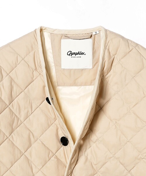 Ray BEAMS（レイビームス）の「GYMPHLEX / キルト ダウン コート（ダウンジャケット/コート・レディース・ブラック/ナチュラル・12/14）」の22枚目の写真