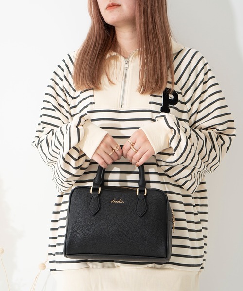 dazzlin（ダズリン）の「【dazzlin/ダズリン】シュリンク 2wayスクエアボストン（ボストンバッグ・レディース・ベージュ/グレイッシュブルー/ブラック/アイボリー/ローズ・FREE）」の19枚目の写真