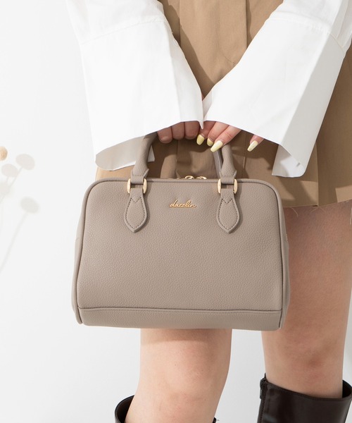 dazzlin（ダズリン）の「【dazzlin/ダズリン】シュリンク 2wayスクエアボストン（ボストンバッグ・レディース・ベージュ/グレイッシュブルー/ブラック/アイボリー/ローズ・FREE）」の12枚目の写真