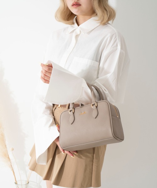 dazzlin（ダズリン）の「【dazzlin/ダズリン】シュリンク 2wayスクエアボストン（ボストンバッグ・レディース・ベージュ/グレイッシュブルー/ブラック/アイボリー/ローズ・FREE）」の13枚目の写真