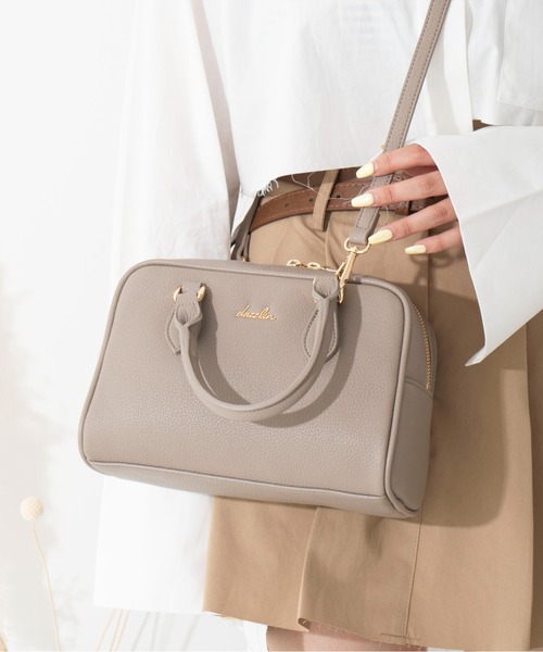 dazzlin（ダズリン）の「【dazzlin/ダズリン】シュリンク 2wayスクエアボストン（ボストンバッグ・レディース・ベージュ/グレイッシュブルー/ブラック/アイボリー/ローズ・FREE）」の14枚目の写真