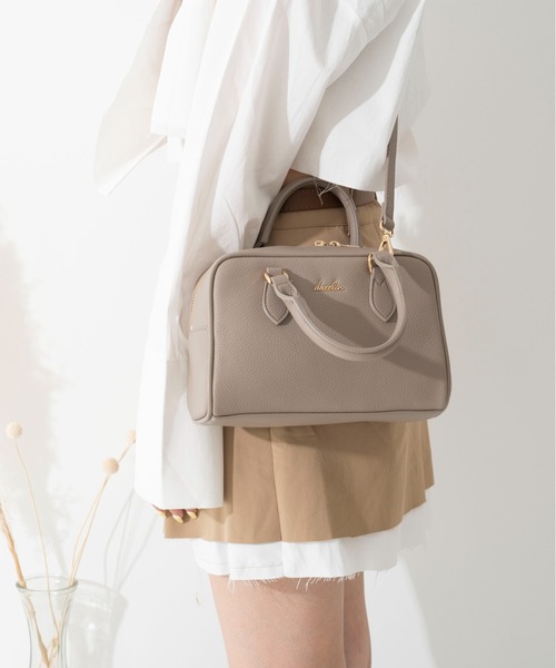 dazzlin（ダズリン）の「【dazzlin/ダズリン】シュリンク 2wayスクエアボストン（ボストンバッグ・レディース・ベージュ/グレイッシュブルー/ブラック/アイボリー/ローズ・FREE）」の15枚目の写真