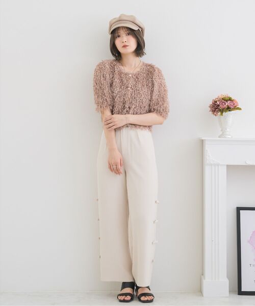 ems excite（エムズエキサイト）の「サイドリボンパンツ（その他パンツ・レディース・ブラック/ピンク/ナチュラル・FREE）」の12枚目の写真