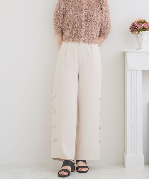 ems excite（エムズエキサイト）の「サイドリボンパンツ（その他パンツ・レディース・ブラック/ピンク/ナチュラル・FREE）」の4枚目の写真