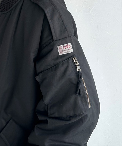 Java(ジャバ)の「【JAVA】大人のミリタリー MA-1アウター(MA-1・メンズ・ブラック/カーキ・MEDIUM/X-LARGE/SMALL/LARGE)」の10枚目の写真