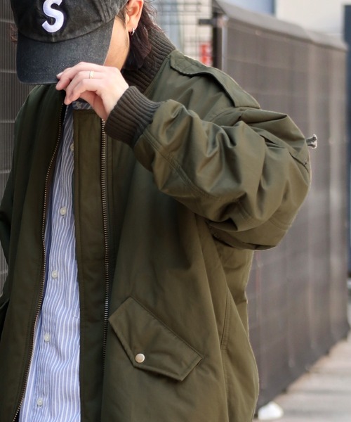 Java(ジャバ)の「【JAVA】大人のミリタリー MA-1アウター(MA-1・メンズ・ブラック/カーキ・MEDIUM/X-LARGE/SMALL/LARGE)」の6枚目の写真