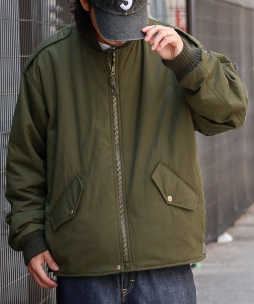 Java(ジャバ)の「【JAVA】大人のミリタリー MA-1アウター(MA-1・メンズ・ブラック/カーキ・MEDIUM/X-LARGE/SMALL/LARGE)」の9枚目の写真