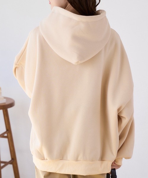Miniministore（ミニミニストア）の「FRIENロゴオーバーサイズ パーカー（パーカー・レディース・ネイビー/グレー/ベージュ/イエロー/ピンク・FREE）」の17枚目の写真