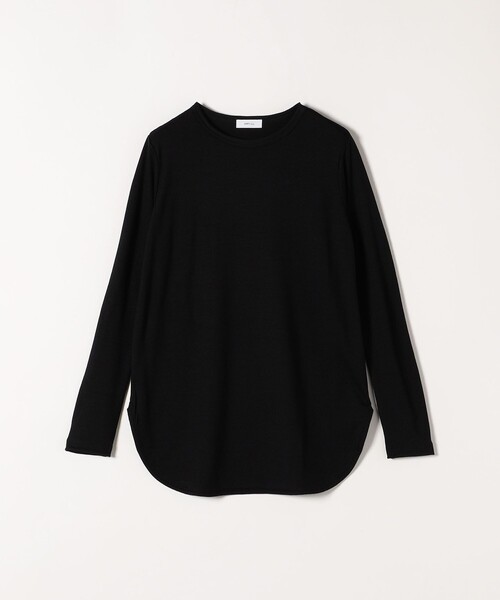 SHIPS any(シップス エニィ)の「SHIPS any:〈手洗い可能〉ウール シアー ラウンドヘム カットソー(Tシャツ/カットソー・レディース・チャコールグレー/オフホワイト/ブラック・ONE SIZE)」の12枚目の写真