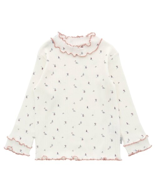 Seraph(セラフ)の「メロウリブトップス(Tシャツ/カットソー・キッズ・アイボリー/ラベンダー/ピンク/ネイビー・100/140/110/90/130/80/95/120)」の2枚目の写真