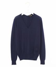 Drawer（ドゥロワー）の「DRAWER 18G Vバックリボンニット（ニット