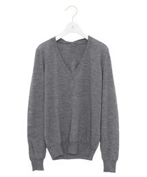 Drawer（ドゥロワー）の「DRAWER 18G Vバックリボンニット（ニット