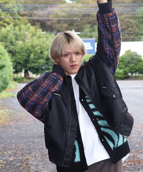 ADAM PATEK(アダムパテック)の「ADAMPATEK tweed check switch MA-1/アダムパテック/アウター/ミリタリー/ジャケット(MA-1・メンズ・ブラック/オリーブ・M/L)」の22枚目の写真