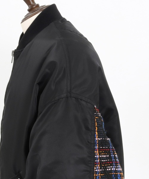 ADAM PATEK(アダムパテック)の「ADAMPATEK tweed check switch MA-1/アダムパテック/アウター/ミリタリー/ジャケット(MA-1・メンズ・ブラック/オリーブ・M/L)」の10枚目の写真