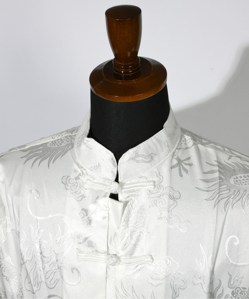 FVLMEN(フルメン)の「【FVLMEN】shadow dragon print China shirt/シャドー ドラゴンプリント チャイナシャツ(シャツ/ブラウス・メンズ・ブラック/ホワイト・LARGE/X-LARGE/MEDIUM)」の22枚目の写真