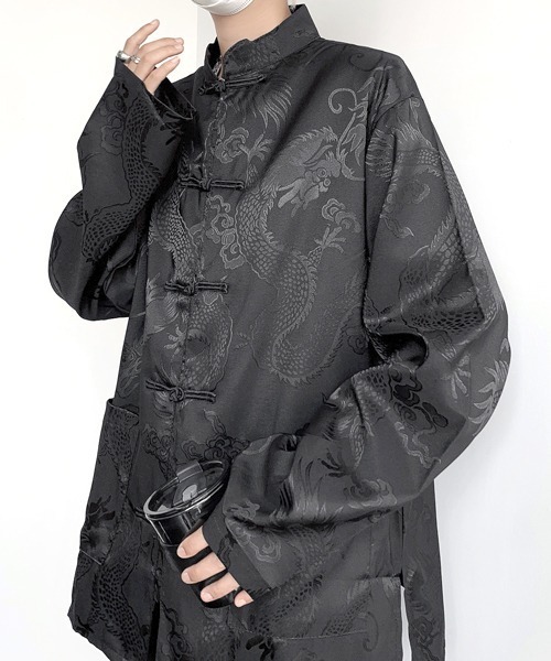HUMAN MADE チャイナシャツ ブラック　ドラゴン　M HUMAN MADE チャイナシャツ ブラック ドラゴン M - メルカリ