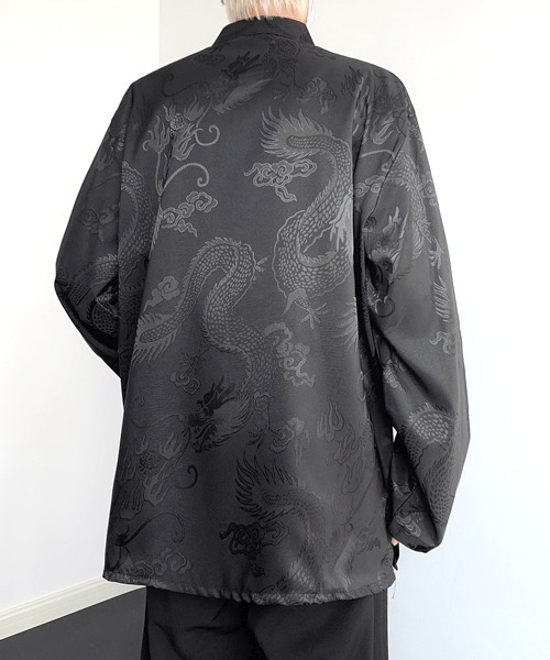 FVLMEN(フルメン)の「【FVLMEN】shadow dragon print China shirt/シャドー ドラゴンプリント チャイナシャツ(シャツ/ブラウス・メンズ・ブラック/ホワイト・LARGE/X-LARGE/MEDIUM)」の17枚目の写真