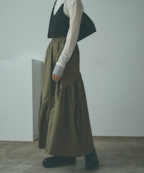 ドゥーズィエムクラス　セルリ　GATHERED スカート　フレアスカート CELERI/セルリ】 GATHERED スカート
