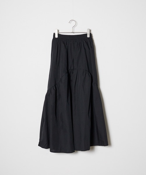 △Switching gathered skirt / 切替ギャザーロングスカート