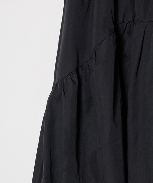 AO2（アオズ）の「Switching gathered skirt / 切替ギャザーロングスカート フレア（スカート・レディース・チャコールグレー/カーキ/ブラック/ブラウン・FREE）」の10枚目の写真